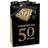 Adult 50th birthday gold birthday party favor boxes set of 12