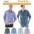 Simplicity 1544 Men's Button Up Dress Shirt Sewing Pattern, 34-42