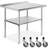 GRIDMANN NSF Silver Trolley Table 61x100.3cm