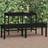 vidaXL black pine, 159.5 Garden Bench