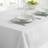 Country Club Linen Look Clean Tablecloth White