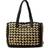 Kate Spade Kate Spade High Tide Striped Crochet Raffia Medium Tote Bag Bag, Black Multi, One Size