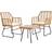 Neo Wicker Bamboo Bistro Set