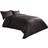 Highams 220 Thread Count Hotel Duvet Cover Black, Grey