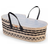 Childhome Moses Basket Handle, Liner + Mattress Natural/Anthracite