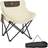 OutSunny Folding Camping Chair with Carrying Bag and Storage Pocket, White