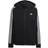 Adidas Essentials 3-Stripes French Terry Regular Full-zip Hoodie - Black/White