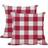 Logo Brands Razorbacks 2-Pack Buffalo Check Complete Decoration Pillows White, Red