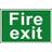 Spectrum Industrial Fire Exit Text S/A PVC Sign