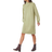 Roman Split Neck Jumper Dress - Pale Green