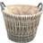 Small Round Log Wicker Basket