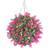 28cm Pink Lush Lavender Hanging Basket Flower Topiary Ball Artificial Plant