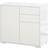 Homcom High Gloss Push-Open with 2 Drawer, 2 Office Storage Cabinet