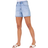 Roman Washed Denim Stretch Shorts - Light Blue