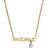 Fossil Sadie Name Chain Necklace - Gold/Transparent