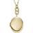Fossil Locket Chain Necklace - Gold/Glass