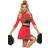 Leg Avenue Deluxe Cheerleader Red Dress