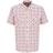 Trespass Men's Short Sleeve Checked Shirt Hopedale Red