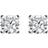 C. W. Sellors Solitaire Stud Earrings - White Gold/Diamond