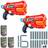 Zuru Set of 2 Dart Guns X-Shot Reflex 6 28,5 x 17 x 5,5 cm 6 Units