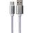 Maplin USB-C to USB-A Braided Cable Silver, 3m