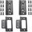 Non-Mortise Door Hinges Bifold Butt Cabinet Hinges with Screws Windows Cupboard etc. 2 0.9 1