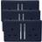 Trendi Switch 2 Gang Modern 13 Amp Plug Socket Navy 3 Pack