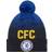 New Era Chelsea Wordmark Bobble Hat Blue/Yellow Mens