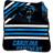 Logo Brands Carolina Panthers Raschel Throw Blanket