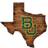 Fan Creations Baylor Bears 23.5" x Distressed State with Logo Sign