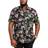 D555 Plus Wilton Hawaiian S/S Shirt Black 2XL, Colour: Blac