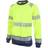 Beeswift hi-vis work sweatshirt jumper yellow/blue