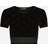 Dolce & Gabbana Black Flocked T-Shirt N0000 Nero IT