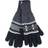Heat Holders Striped Nordic Fairisle Zig Fleece Gloves Pot Holders Black