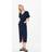 Whistles Women's Linen Belted Midi Dress Navy