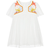 Chloé Girls Silk Chiffon Ribbon Dress - Ivory