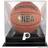 Indiana Pacers Black Base Team Logo Basketball Display Case with Mirrored Back