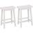 Amazon Basics Solid Wood Saddle-Seat Bar Stool 61cm 2pcs