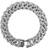 Adornia Flat Curb Chain Bracelet - Silver/Transparent