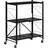 Homcom 3-Tier Rolling Cart Trolley Table