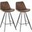 Homcom Set Of 2 Vintage Bar Stool 2pcs