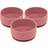 Baby Silicone Suction Bowls Pack of 3 Dusty Rose