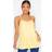 PixieGirl Ribbed Swing Cami Top - Yellow