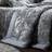 Catherine Lansfield Crushed Bedspread Silver