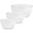 Maison & White Glass Set of 3 Beales department store Mixing Bowl