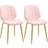 Homcom Velvet Kitchen Chair 2pcs