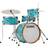 Tama Club-Jam Compact Drum Kit w/ Hardware, Aqua Blue