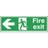 Safety Sign Fire Exit Man Arrow