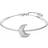 Swarovski Luna White Rhodium Plated Moon Bangle 5666175