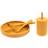 Baby Silicone Suction Feeding Set 4pc Ochre